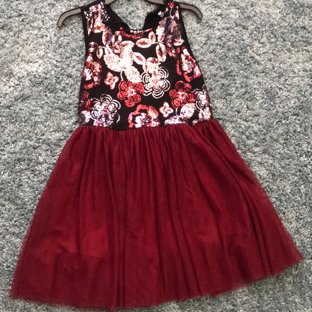 Black/ dark red plus size